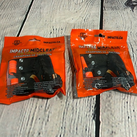 Bundle of 2 Impacto Midcleat Ice Snow Traction Cleats For Snow & Ice Safety - - Picture 1 of 6